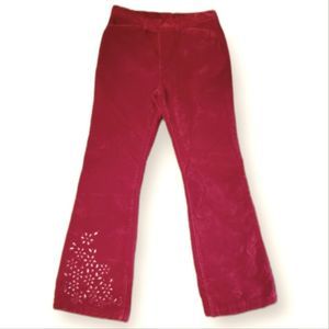 GAP Red Velvet Flare Leg Jeans